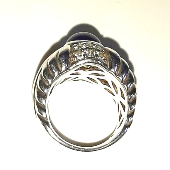 Judith Ripka .925 Sterling Silver Amethyst CZ Size 7 - Picture 8 of 8